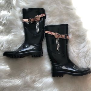 Burberry Rain Boots Black Size 36